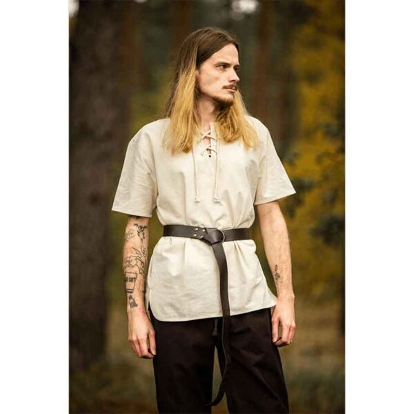 Erhart Medieval Short Sleeve Shirt - Natural