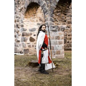 Arnulf Knights Templar Cloak - White with Red