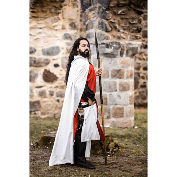 Arnulf Knights Templar Cloak - White with Red