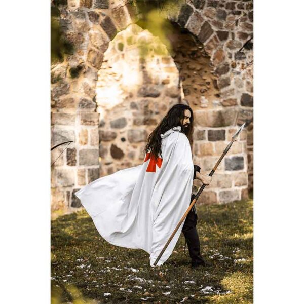 Baldwin Knights Templar Cloak - White with Red