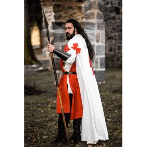 Baldwin Knights Templar Cloak - White with Red