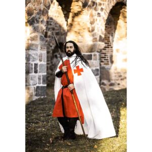 Baldwin Knights Templar Cloak - White with Red