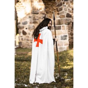 Baldwin Knights Templar Cloak - White with Red