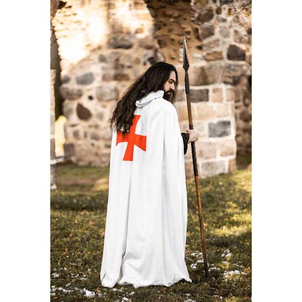 Baldwin Knights Templar Cloak - White with Red