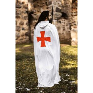 Baldwin Knights Templar Cloak - White with Red