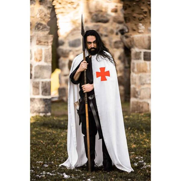 Baldwin Knights Templar Cloak - White with Red