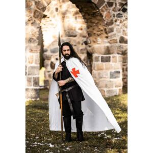 Baldwin Knights Templar Cloak - White with Red