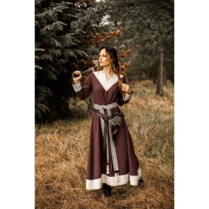 Jorunn Viking Dress - Brown and Natural