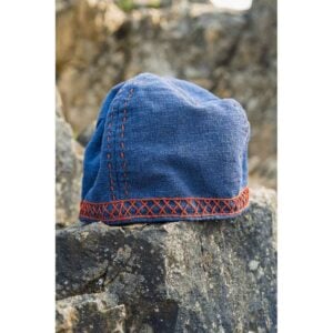 Anders Embroidered Viking Cap - Blue