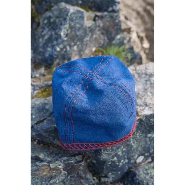 Anders Embroidered Viking Cap - Blue