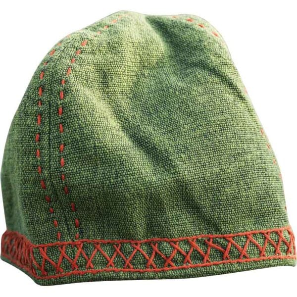 Anders Embroidered Viking Cap - Green