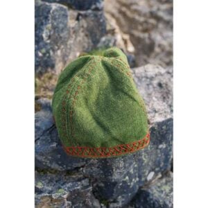 Anders Embroidered Viking Cap - Green