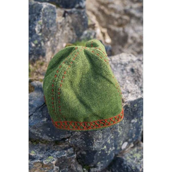 Anders Embroidered Viking Cap - Green