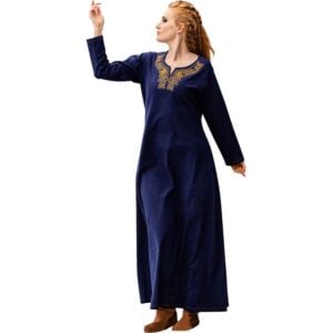 Aslaug Viking Dress - Blue
