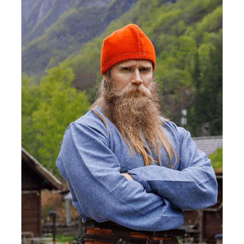 Bork Viking Wool Cap - Orange