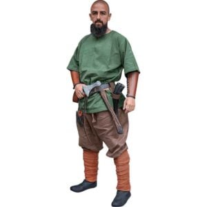 Olaf Short Sleeve Viking Tunic - Green