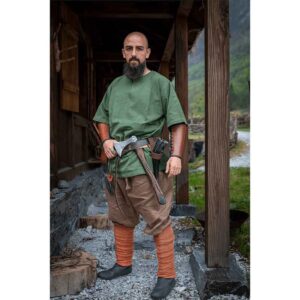Olaf Short Sleeve Viking Tunic - Green