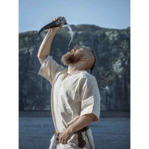 Olaf Short Sleeve Viking Tunic - Natural