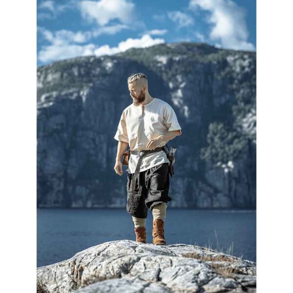 Olaf Short Sleeve Viking Tunic - Natural