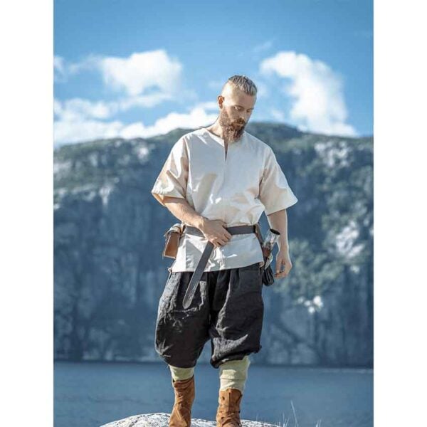 Olaf Short Sleeve Viking Tunic - Natural