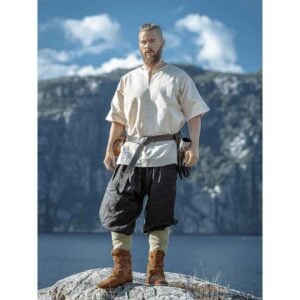 Olaf Short Sleeve Viking Tunic - Natural