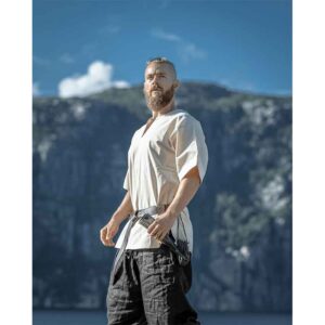 Olaf Short Sleeve Viking Tunic - Natural