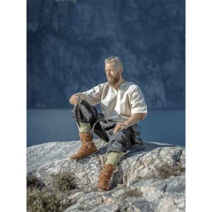 Olaf Short Sleeve Viking Tunic - Natural