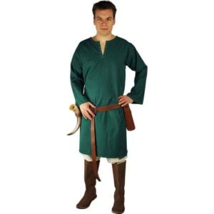Erwin Stitched Viking Tunic - Green