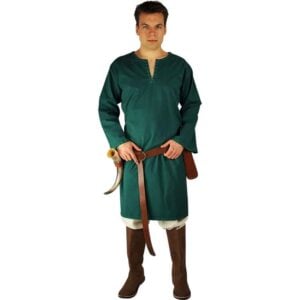 Erwin Stitched Viking Tunic - Green