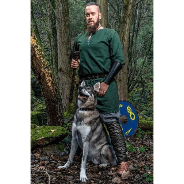 Erwin Stitched Viking Tunic - Green