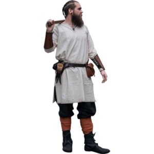 Erwin Stitched Viking Tunic - Natural