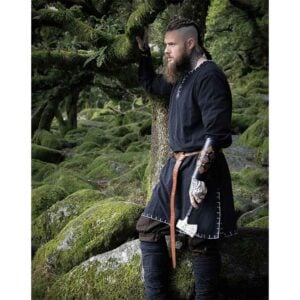 Erwin Stitched Viking Tunic - Black