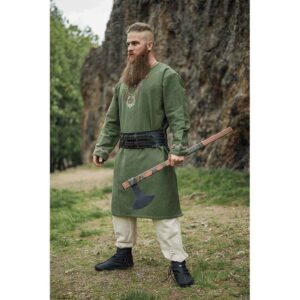 Freki Embroidered Viking Tunic - Green