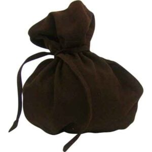 Garin Medieval Drawstring Pouch - Dark Brown