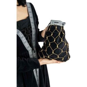 Relindis Noble's Velvet Pouch - Black