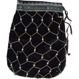 Relindis Noble's Velvet Pouch - Dark Brown