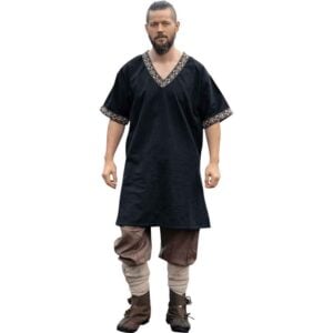 Loki Viking Tunic - Black