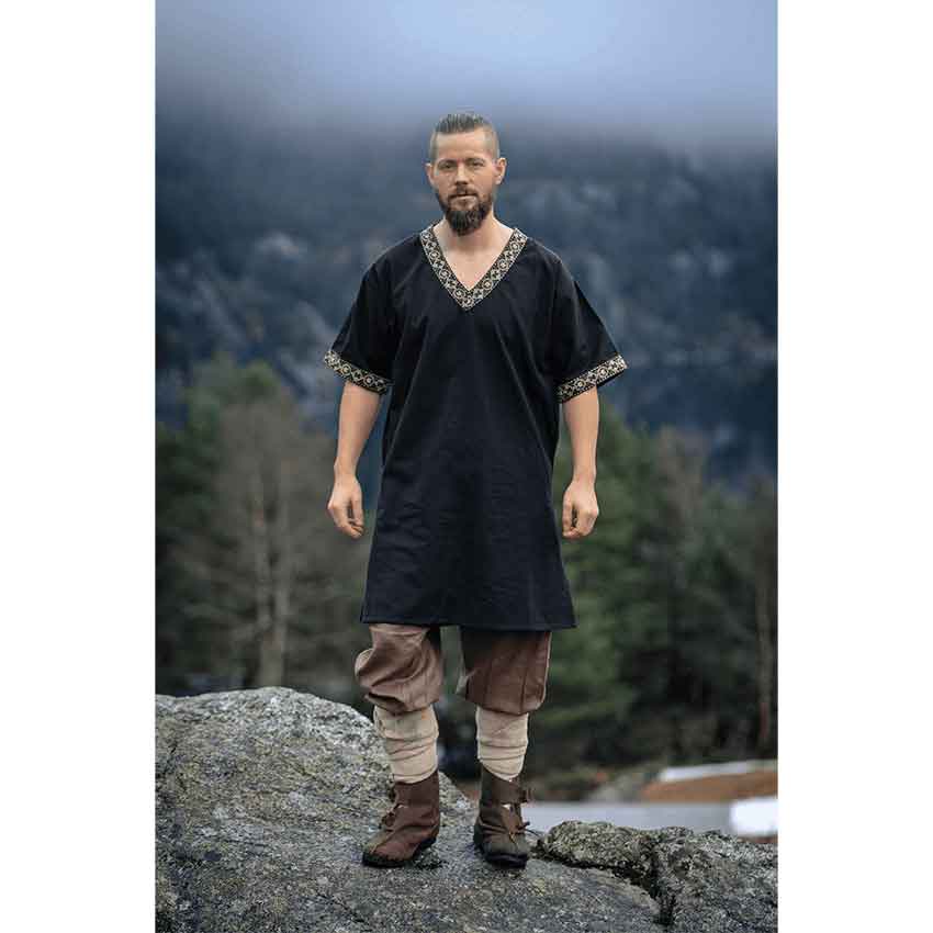 Loki Viking Tunic - Black