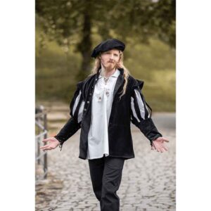 Kurt Medieval Velvet Beret - Black