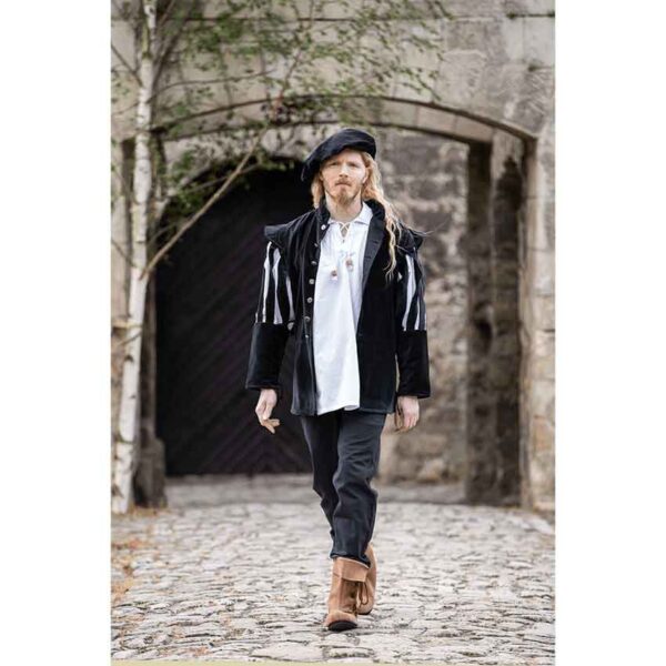 Kurt Medieval Velvet Beret - Black