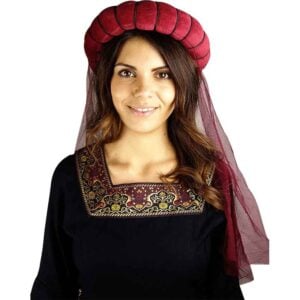 Chiara Noble Maiden Wreath - Red