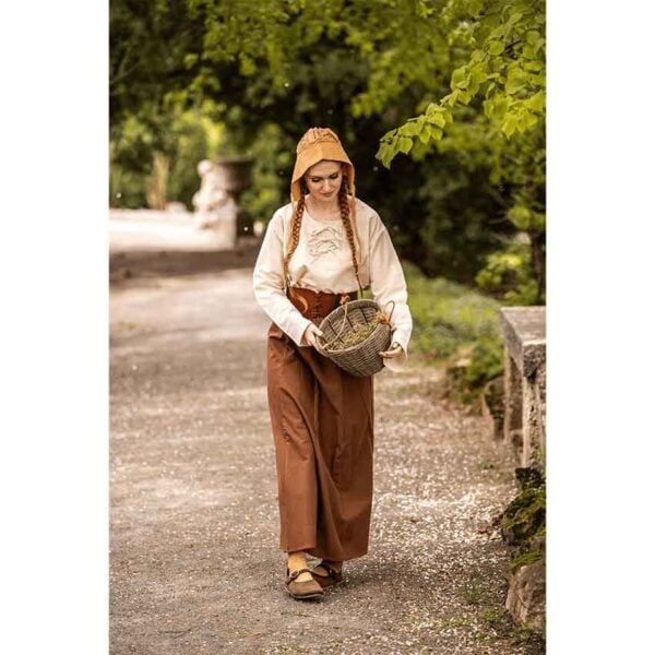 Claire Medieval Bonnet - Honey Brown