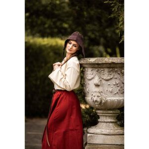 Claire Medieval Bonnet - Dark Brown