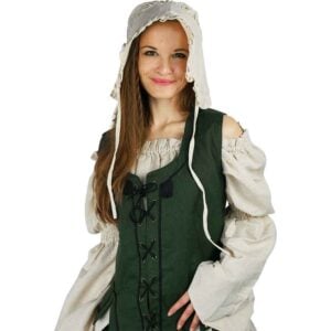 Silke Ruffled Bonnet - Natural