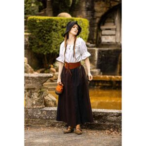 Silke Ruffled Bonnet - Black