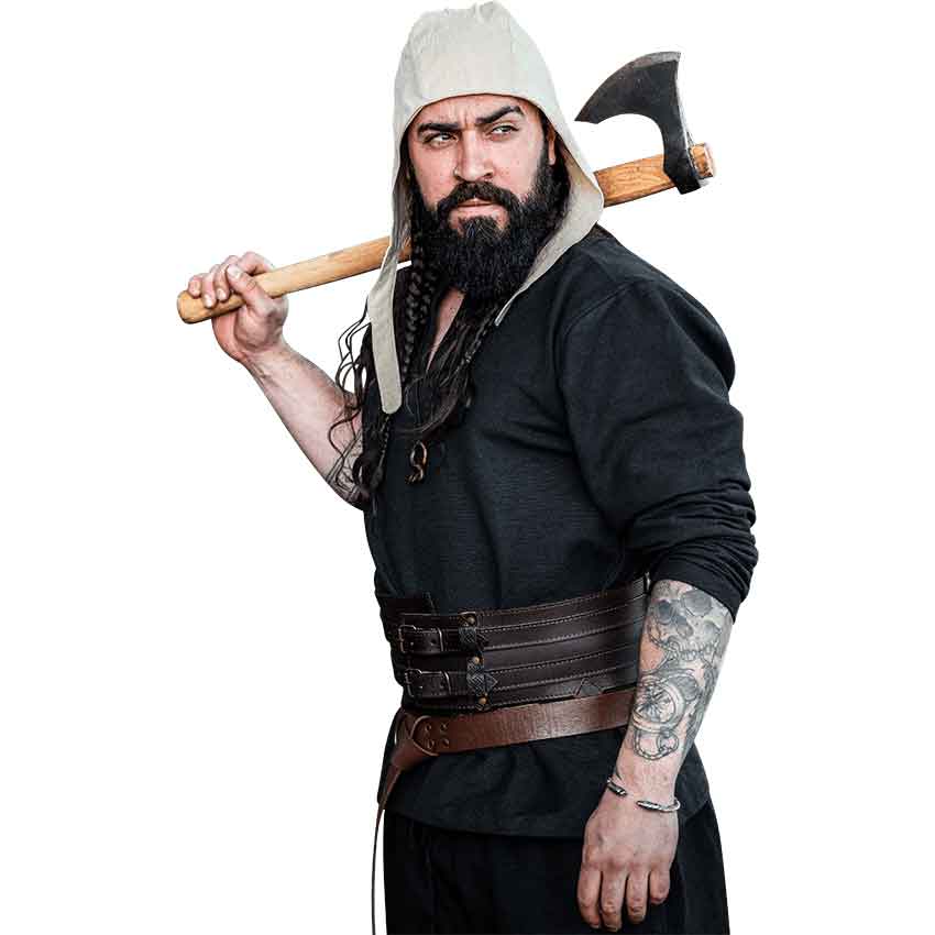 Michel Medieval Coif - Natural