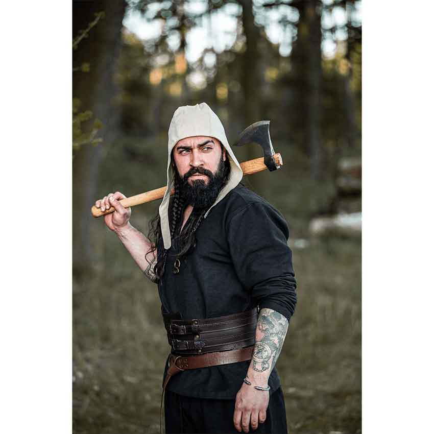 Michel Medieval Coif - Natural