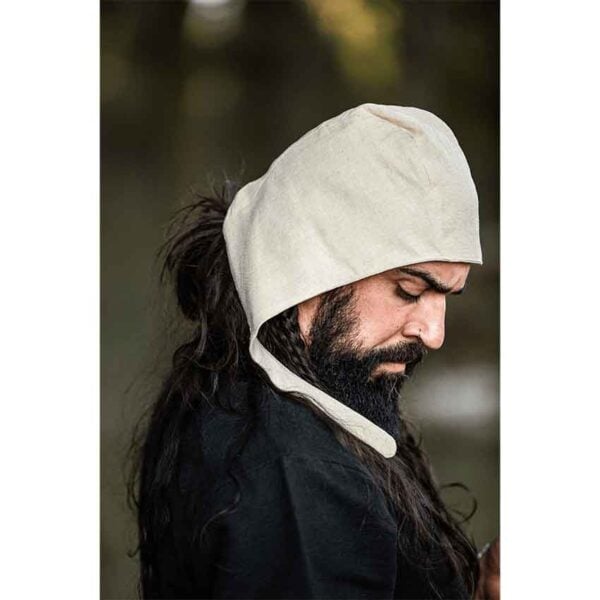 Michel Medieval Coif - Natural