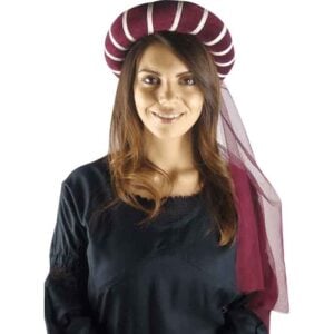 Hail Noble Maiden Wreath - Red with Natural