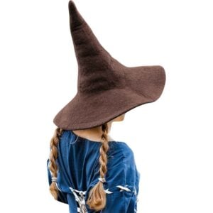 Agata Wool Witch Hat - Brown